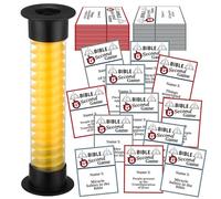 Leitee Jeu biblique amusant en 5 secondes pour fête de famille, bourses et religions, voyage, nuit chrétienne, activités de groupe du dimanche, cadeau chrétien pour adulte