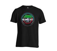 LEITING Bonzai Records T Shirt Techno Trance Hardcore Black XL