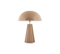 Leitmotiv Amplio XL Lampe de table ronde en fer Marron Ø 30 cm Lampe de table moderne pour salon et chambre à coucher