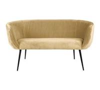 Leitmotiv - Canapé en velours Majestic - 2 Places - Beige beige G