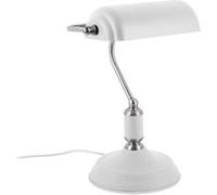 Leitmotiv - Lampe de bureau design banquier - H.34cm - Blanc - Bank Blanc G