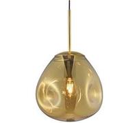 Leitmotiv - Suspension luminaire design verre Blown small - Marron cuivré - Blown Marron G