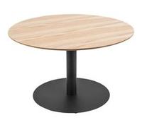 Leitmotiv - Table basse ronde design Dot - Diam. 60 x H. 35 cm - Marron chêne - Dot Marron G
