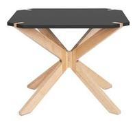 Leitmotiv - Table basse scandinave Miste - L. 60 x H. 40 cm - Noir - Miste Noir