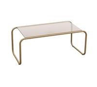 Leitmotiv Table basse Ventana - Moka - 80x40x36cm - Rectangle - En métal - Petite table - Table d'appoint - Table de canapé - Convient pour le salon et la chambre à coucher