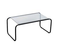 Leitmotiv Table basse Ventana - Noir - 80x40x36cm - Rectangle - Métal - Petite table - Table d'appoint - Table de canapé - Convient pour le salon et la chambre à coucher
