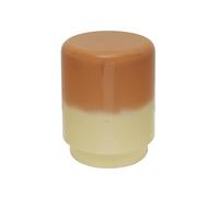 Leitmotiv Table d'appoint Borrar - Jaune - 35x35x45cm - Ronde - Métal - Petite table - Table basse - Table de chevet - Table de canapé - Convient pour le salon et la chambre à coucher