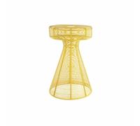 Leitmotiv Table d'appoint Cuerda Corcho - Jaune doré - 30,5 x 30,5 x 46,5 cm - Horloge murale moderne pour salon