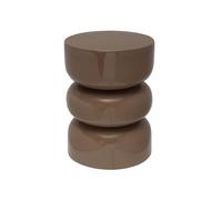 Leitmotiv Table d'appoint Rey - Marron - 36 x 36 x 48 cm - Ronde - Métal - Table basse - Table basse - Table basse - Petite table pour salon et chambre à coucher