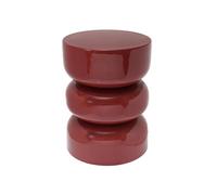 Leitmotiv Table d'appoint Rey - Rouge - 36 x 36 x 48 cm - Ronde - Métal - Table basse - Table basse - Table basse - Petite table pour salon et chambre à coucher