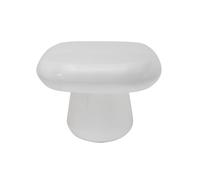 Leitmotiv Table d'appoint Roca - Blanc - 49x49x36cm - Carré - Métal - Petite table - Table basse - Table de chevet - Table de canapé - Convient pour le salon et la chambre à coucher