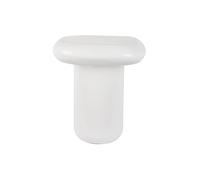 Leitmotiv Table d'appoint Roca High - Blanc - 40x40x45cm - Carré - Métal - Petite table - Table basse - Table de chevet - Table de canapé - Convient pour le salon et la chambre à coucher