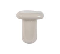 Leitmotiv Table d'appoint Roca High - Gris - 40x40x45cm - Carré - Métal - Petite table - Table basse - Table de chevet - Table de canapé - Convient pour le salon et la chambre à coucher