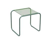 Leitmotiv Ventana - Table d'appoint - Vert jungle - 50 x 40 x 45 cm - Carré - Métal - Table basse - Table basse - Petite table pour salon et chambre à coucher