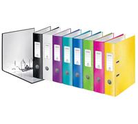 Leitz 1005-10-99 Classeur WOW A4 - 80 mm, assortis (rose, bleu, bleu glacier, vert, orange, violet)
