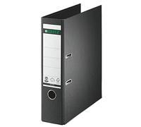 Leitz 10070095 Classeur de qualité (couverture en papier spécial en relief lin, format A4, dos 8 cm) Noir