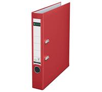 Leitz 10155025 Classeur à levier Format A4 Capacité 350 feuilles Rouge