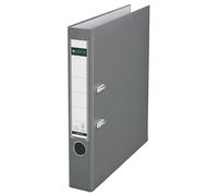 Leitz 10155085 Classeur à Levier en Plastique 180° pour A4 avec Dos Étroit et Encoches - Gris