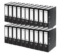 Leitz 10530095 Lot de 20 classeurs A4 100% papier recyclé 80 mm de large pour 600 feuilles Motif ange bleu et certifié FSC Noir