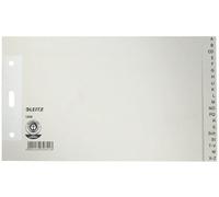 Leitz 1206-00-85 1206 Papierregister A - Z - A5 quer, Überbreit, 100 g/qm, 20 Blatt, grau