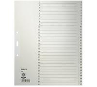 Leitz 1231 Répertoire DIN A4, extra-large 1-31 Papier satiné gris 31 onglets