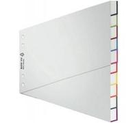 Leitz 12780000 trieur blanko a4 20 onglets en polypropylène (gris) G