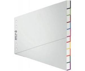 Leitz 12780000 trieur blanko a4 20 onglets en polypropylène (gris) G