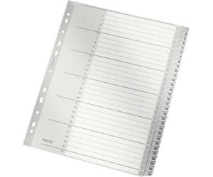 Leitz 1281 Répertoire DIN A4, extra-large 1-31 polypropylène gris 31 onglets 12810000
