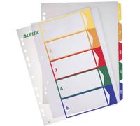 Leitz 12910000 Répertoire DIN A4, extra-large 1-5 polypropylène multicolore 5 onglets imprimable 12910000