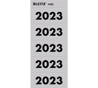 Leitz 1423-00-85 1423 Inhaltsschild 2023 - selbstklebend, 100 Stück, grau