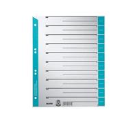 Leitz 1652 Dividers A4 Blue Pack of 100 lightblue