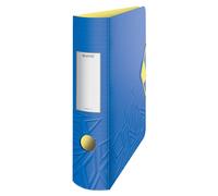 Leitz 180° Active Urban Chic A4 Lever Arch File, Blue, Curved Spine 82mm Width,