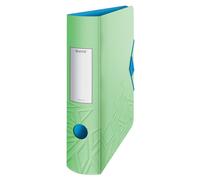 Leitz 180° Active Urban Chic A4 Lever Arch File, Green, Curved Spine 82mm Width,