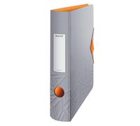 Leitz 180° Active Urban Chic A4 Lever Arch File, Grey, Curved Spine 65mm Width,