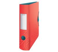 Leitz 180° Active Urban Chic A4 Lever Arch File, Red, Curved Spine 82mm Width, E