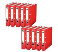Leitz 180 Degrees Lime à Levier en plastique A4 50 mm, Rouge, Lot de10