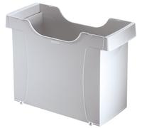 Leitz 1908-00-85 1908 Boîte pour dossiers suspendus Uni-Box Plus, pour dossiers suspendus A4, polystyrène, gris