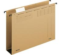 Leitz 1946-00-00 1946 Classeur à levier ALPHA® - fond en carton dur 60 mm, carton natron, marron naturel