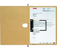 Leitz 1989-00-00 Dossier suspendu ALPHA® - Cahier tubulaire Flexofil, carton natron, marron naturel