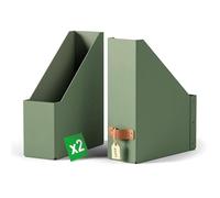 Leitz Porte-revues A4 Puro – Lot de 2, 900 f. (80 g/m²), Compatible étagères/cubes, Vert clair