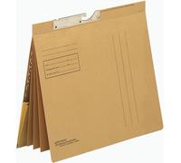 Leitz 2183-00-00 2183 Classeur à levier Combi - quatre poches, carton de soude (RC), marron naturel