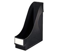 Leitz 24250095 Lot de 8 porte-revues extra larges Idéal pour ranger et ranger des documents, catalogues et dossiers au format A4 et US Noir