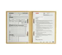 LEITZ chemise double pli, carton manila, format A4, chamois