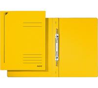 Leitz 3040-00-15 3040 Farde à spirales - A4, 250 feuilles, agrafage mécanique, carton recyclé, jaune