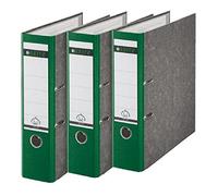 Leitz 310305055 Classeur 180A Format A4 Dos large Vert Lot de 3 (Import Allemagne)