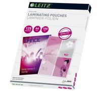 Leitz - 125 microns 100 - transparent brillant - 216 x 303 mm pochettes plastifiées