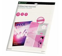 Leitz - 33836 - plastifier Feuilles de film plastique pour lamination a chaud format A3 25er Pack 125 mic Couleur