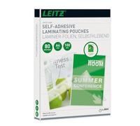 Leitz 33872 - Lot de 100 Étuis Plastifiés Autocollants A4 80 My