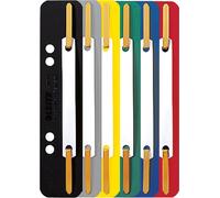 Leitz 3710-00-99 3710 Bande d'agrafes à accrocher PP, courte - assortie, 250 pièces (10 paquets de 25 pièces)