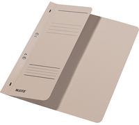 Leitz 3740-00-85 3740 Farde à oeillets - 1/2 couverture avant, A4, agrafage commercial, carton manila, gris